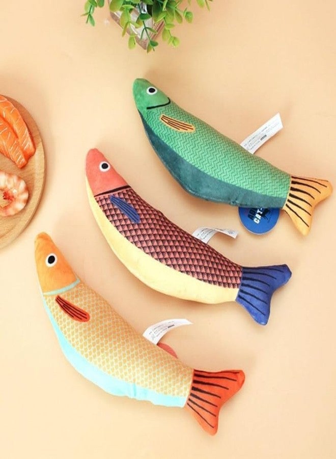 D&C PAWS Catnip Fish Toy for Cats Soft and Durable, Interactive 8 Inch Cat Fish Realistic Plush Toys for Indoor Kitten Exercise Teething Chew Toy for All Breeds (Pack of 1 Pcs, Multicolor) - Image 1